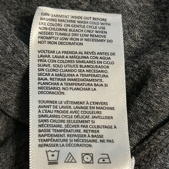 Chicago Blackhawks Officially Licensed NHL Gray Short Sleeve XL Textured Logo - Picture 14 of 15